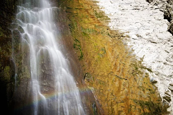 Wodospad Sorrosal Broto Pirenejach Prowincji Huesca Aragonia Hiszpania — Zdjęcie stockowe