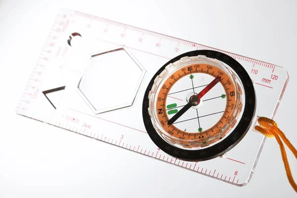 Compass Close White Background — Stock Photo, Image