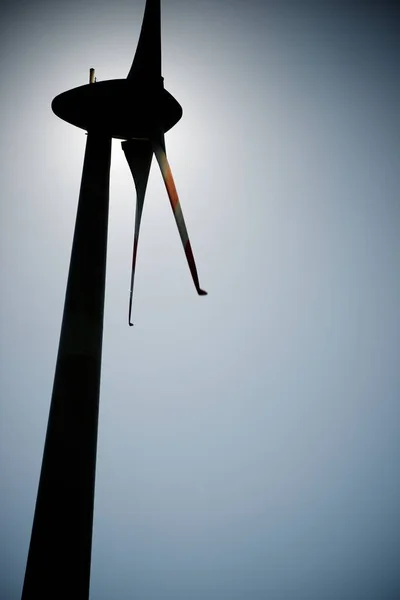 Moinho Vento Para Produção Energia Elétrica Floresta Negra Alemanha — Fotografia de Stock