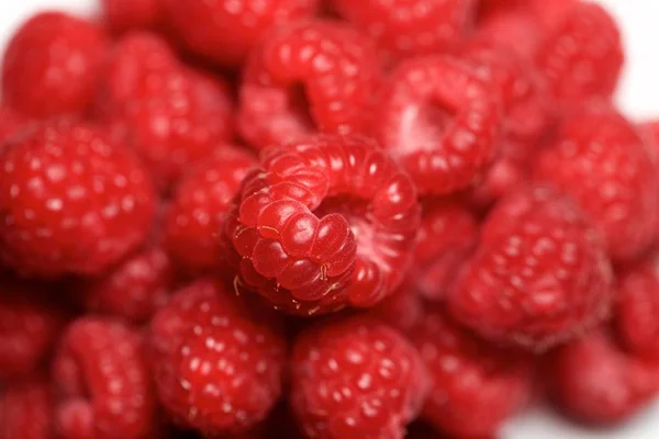 Close Raspberries Group — Stock Photo, Image