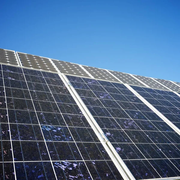 Detail Photovoltaic Panel Renewable Electric Production — Stock Photo, Image