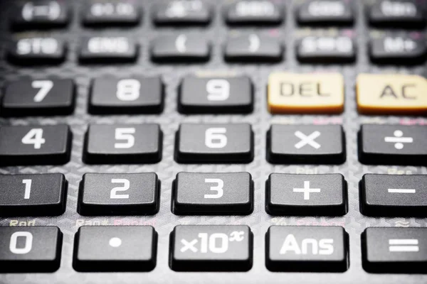Close Buttons Scientific Calculator — Stock Photo, Image