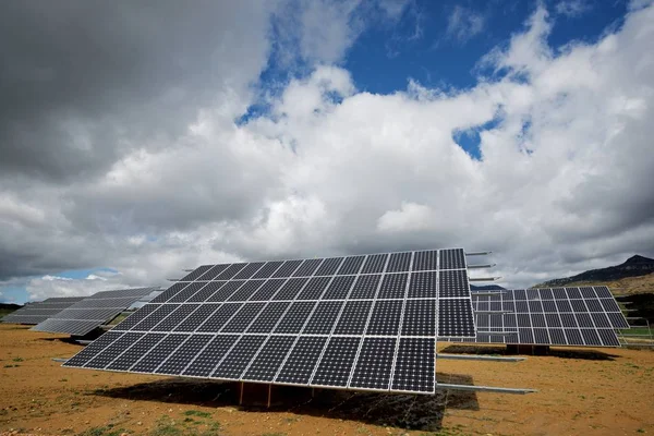 Photovoltaic panels for renewable electric production, Huesca province, Aragon, Spain.