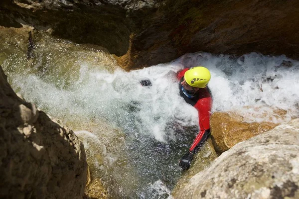Kanyoning Formiga Kanyon, Guara Dağları, Huesca Eyaleti, Aragon, İspanya.