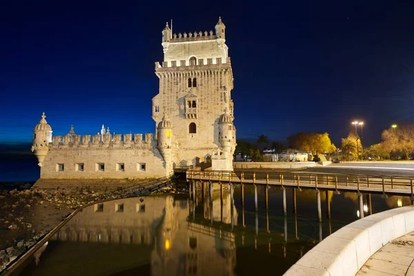 Πύργος Της Μπελέμ Στην Τάγος Ποταμός Λισαβόνα Πορτογαλία — Φωτογραφία Αρχείου