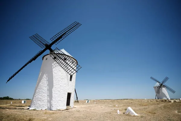 风车在坎波德克 城真正省卡斯蒂利亚 拉曼恰 西班牙 — 图库照片