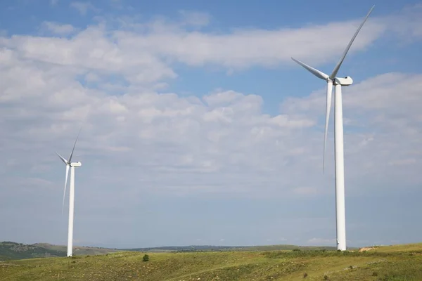 Windmühlen Zur Stromerzeugung Provinz Soria Kastilien Leon Spanien — Stockfoto