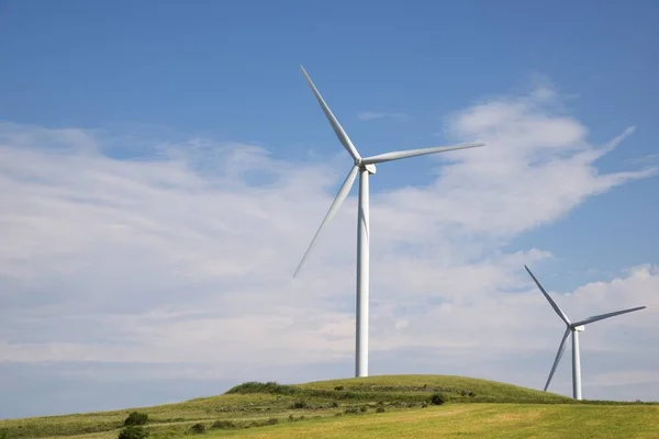 Moulins Vent Pour Production Électricité Province Soria Castilla Leon Espagne — Photo