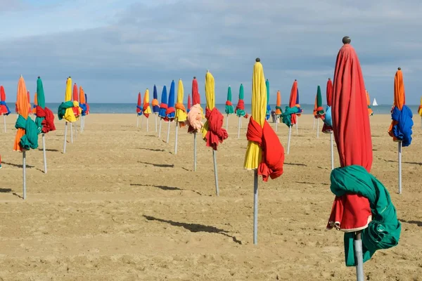 Playa Deauville Normandía Francia — Foto de Stock