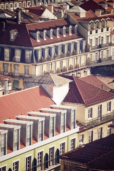 Vista Aérea Del Casco Antiguo Lisboa Portugal —  Fotos de Stock