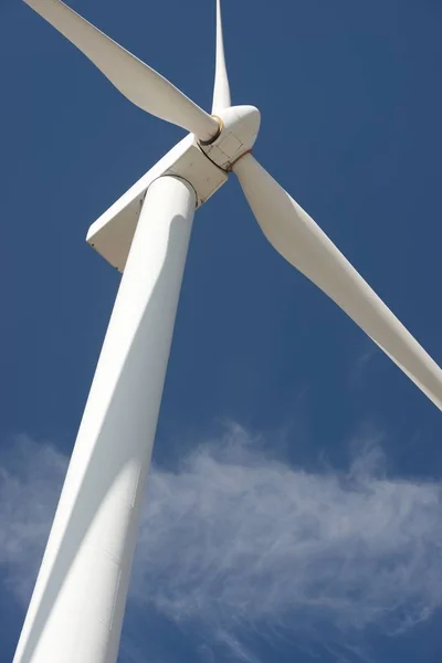 Moinho Vento Para Produção Energia Eléctrica Província Zaragoza Aragão Espanha — Fotografia de Stock