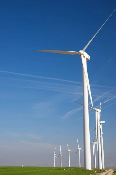 Windmills Electric Power Production Zaragoza Province Aragon Spain — Stock Photo, Image