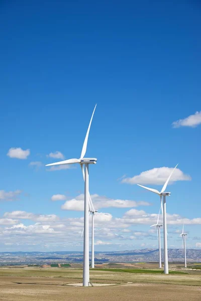 Windmills Electric Power Production Zaragoza Province Aragon Spain — Stock Photo, Image