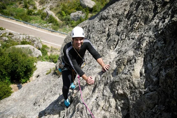 Climbing Route Calcena Zaragoza Province Aragon Spain — Stock Photo, Image