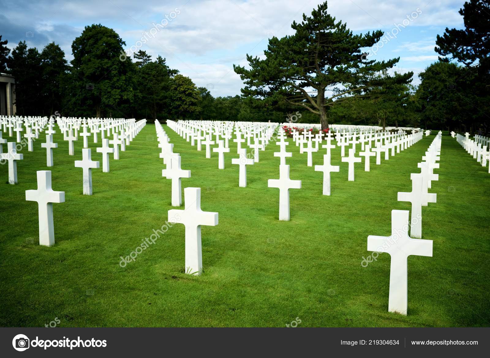 White Crosses American Cemetery Coleville Sur Mer Omaha