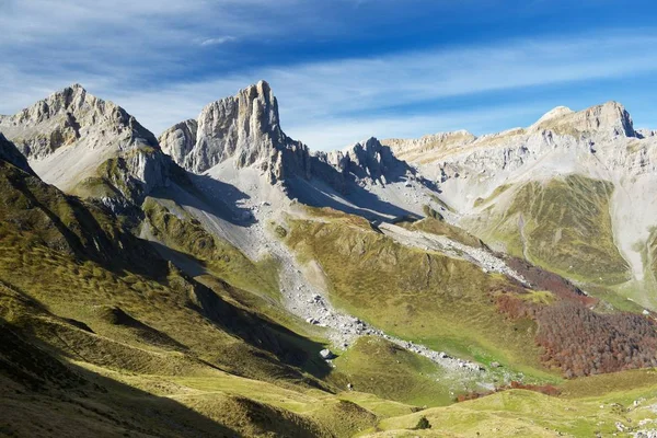 Aiguilles Ansabere Lescun Cirque Aspe Valley Pirenejów Francja — Zdjęcie stockowe