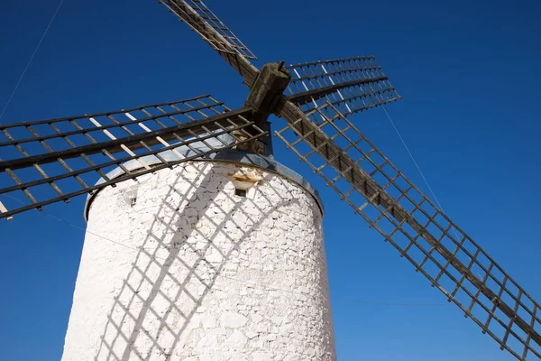 Wiatrak Consuegra Prowincja Toledo Kastylia Mancha Hiszpania — Zdjęcie stockowe