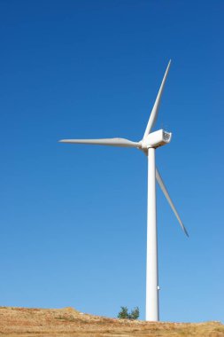 Rüzgar Türbini elektrik enerjisi üretim, zaragoza Eyaleti, aragon, İspanya.