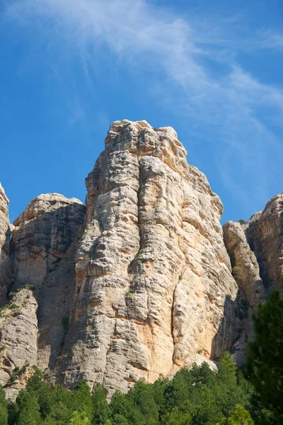 Rock Wall Named Masmut Rocks Penarroya Tastavins Teruel Aragon Spain — Stock Photo, Image