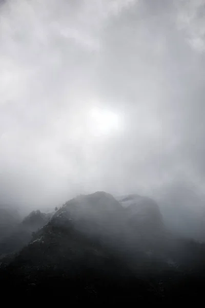 Snowy Peaks Canfranc Valley Pyrenees Huesca Aragon Spain — Stock Photo, Image