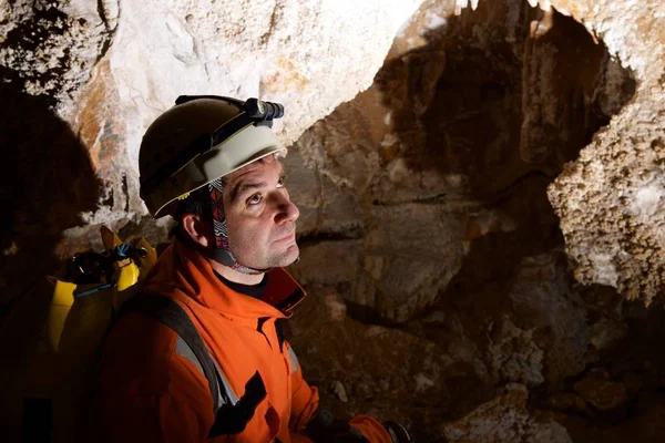 Caving Zaragoza Province Aragon Spain — Stock Photo, Image