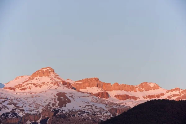 Tepeler Canfranc Vadisi Pyrenees Aragon Huesca Eyaleti Spanya — Stok fotoğraf