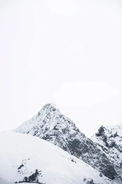 Schneebedeckter Gipfel Ape Tal Frankreich — Stockfoto