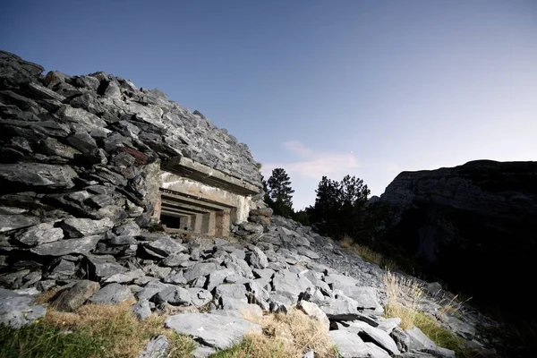 Bunker Dans Vallée Canfranc Pyrénées Espagne — Photo