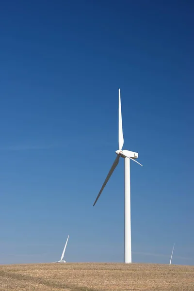 Windmills Electric Power Production Zaragoza Province Aragon Spain — Stock Photo, Image