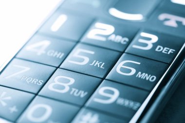 Eski bir cep telefonu Close-up.