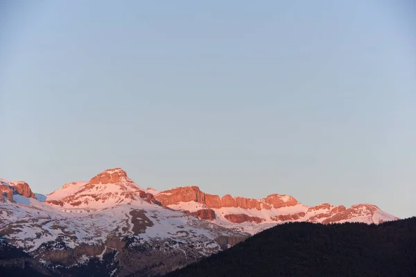 Peaks Canfranc Valley Pyrenees Aragon Huesca Province Espanha — Fotografia de Stock