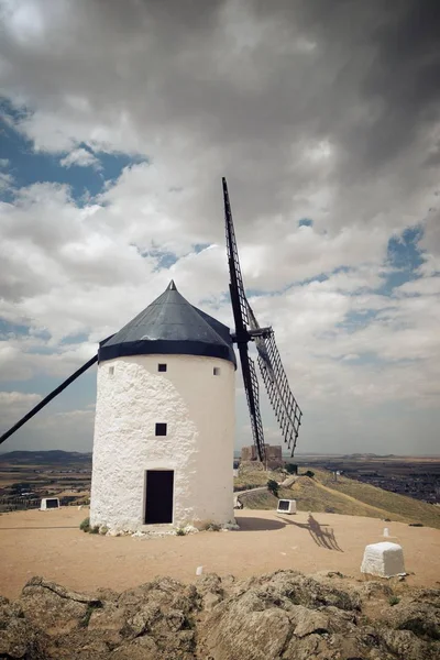 Windmühlen Consuegra Provinz Toledo Kastilien Mancha Spanien — Stockfoto