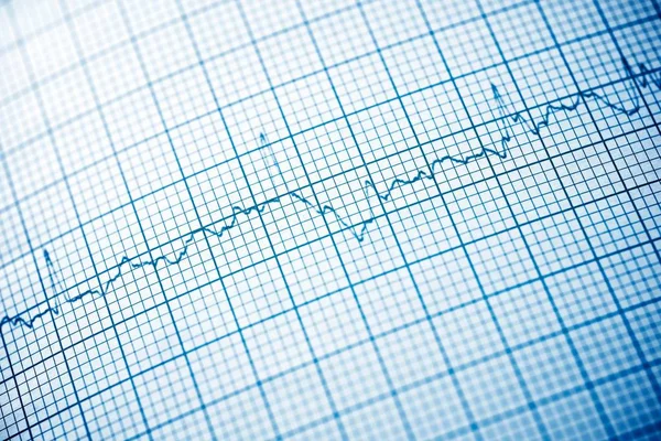 Close Electrocardiogram Paper Form — Stock Photo, Image