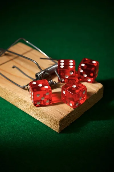 Ποντίκι Παγίδα Και Τυχερά Παιχνίδια Αξεσουάρ — Φωτογραφία Αρχείου