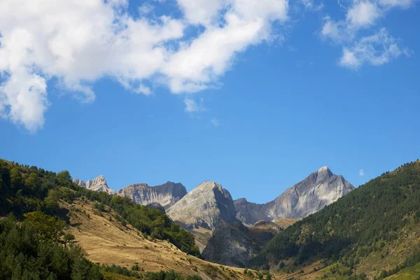 Cime Nella Valle Oza Pirenei Spagna — Foto Stock