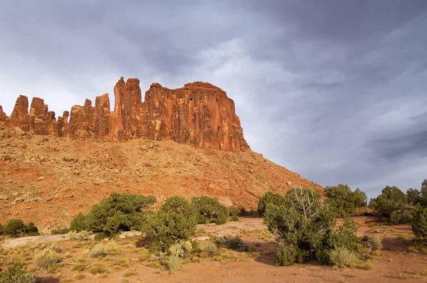 Hill Called Jack Bridger Indian Creek Canyonlands Utah Usa — Stock Photo, Image