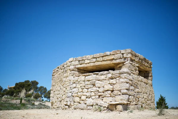 Búnker Utilizado Durante Guerra Civil Española Tardienta Provincia Huesca Aragón — Foto de Stock