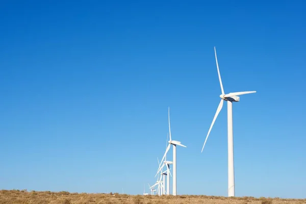 发电用风车 萨拉戈萨省 西班牙 — 图库照片