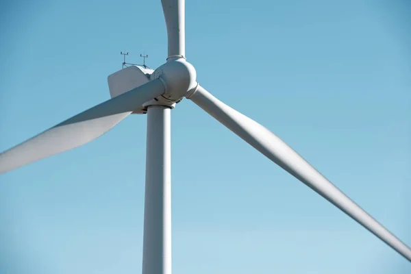 Rüzgar Türbini Elektrik Enerjisi Üretim Zaragoza Eyaleti Aragon Spanya — Stok fotoğraf