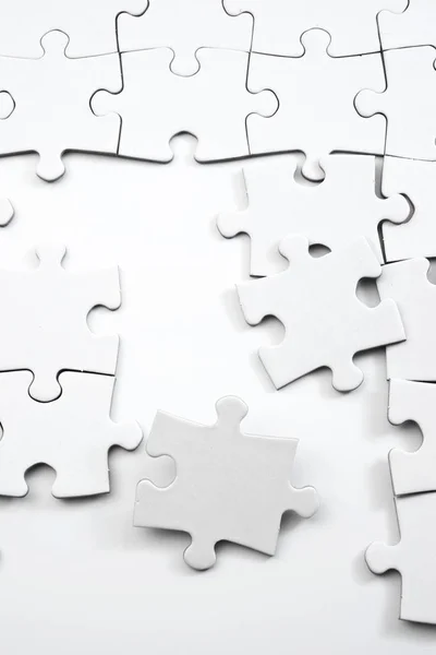 Nahaufnahme Der Puzzleteile — Stockfoto