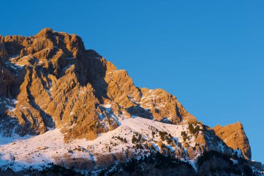 Telera tepe, Partacua dağlar, Tena Valley, Aragon, Huesca, İspanya.