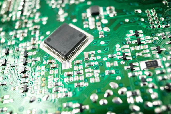 Chip Close Integrated Circuit — Stock Photo, Image