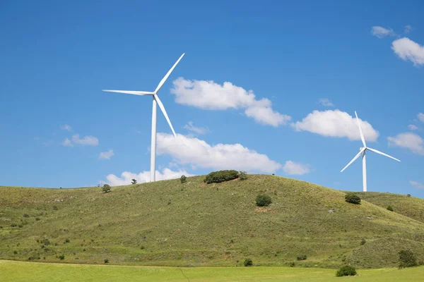 Moinhos Para Produção Energia Eléctrica Província Soria Castela Leão Espanha — Fotografia de Stock