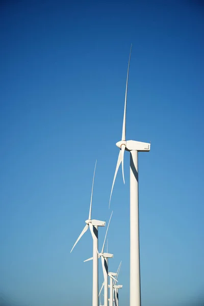 Větrné Mlýny Pro Výrobu Elektrické Energie Provincie Zaragoza Aragon Španělsko — Stock fotografie