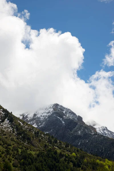 Karlı Zirveleri Canfranc Vadisi Pyrenees Huesca Aragon Spanya — Stok fotoğraf