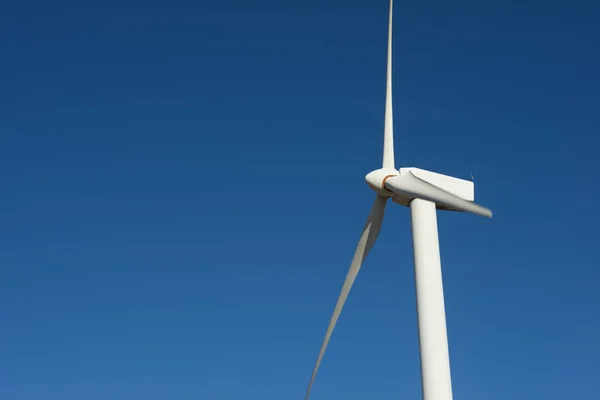 Moinho Vento Para Produção Energia Eléctrica Província Zaragoza Aragão Espanha — Fotografia de Stock