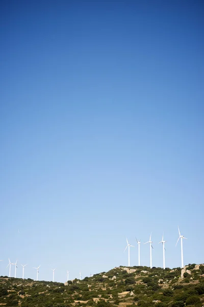 Windmills Electric Power Production Zaragoza Province Aragon Spain Stock Photo