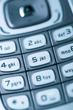 Eski bir cep telefonu Close-up.
