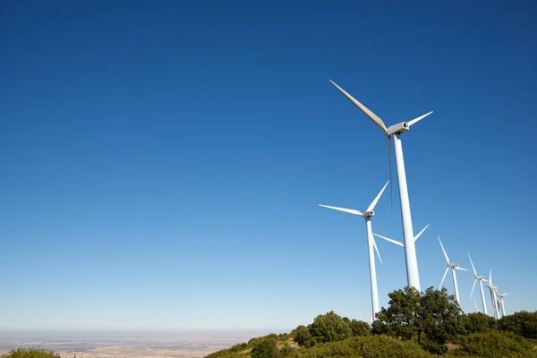 Windmills Electric Power Production Zaragoza Province Aragon Spain — Stock Photo, Image