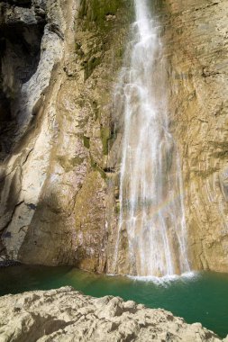 Sorrosal şelale Broto, Pyrenees, Huesca Eyaleti, Aragon, İspanya.
